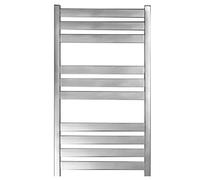 Manissa VAS Heated Towel Rail Stainless Steel 500mm W x 760mm H | Central Heating, Towel Warmer, Rust-Resistant, Bathroom, Wall Mounted, Mirror Polished