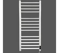 Manissa White Dry Electric Heated Stainless Steel Towel Rail 400 x 1000mm Energy Efficient
