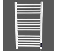 Manissa White Dry Electric Heated Stainless Steel Towel Rail 500 x 720mm Energy Efficient Towel Warmer