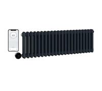 Manissa Wifi Electric 2 Column Anthracite Traditional Radiator Smart 300mm H x 605mm W 7 Day Programmable Timer App Compatibility