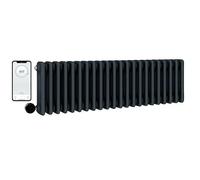 Manissa Wifi Electric 3 Column Anthracite Smart Radiator 300mm H x 1000mm W