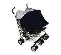 Manito Sun Shade for Twin Stroller (Black)