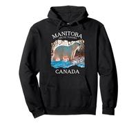 Manitoba Arctic Tundra Canada White Polar Bear Souvenir Men Pullover Hoodie