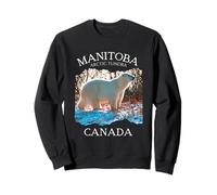 Manitoba Arctic Tundra Canada White Polar Bear Souvenir Men Sweatshirt