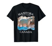 Manitoba Arctic Tundra Canada White Polar Bear Souvenir Men T-Shirt