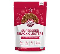 Manitoba Harvest Superseed Snack Clusters, Maple & Brown Sugar - 5g Plant Based Protein and 5g Omegas 3 & 6 per 30g Serving - Non-GMO, Vegan, 4.6oz (Pack of 1)