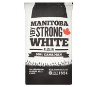 Manitoba Very Strong White Bread Flour 16kg Sack - High Gluten Canadian Spring Wheat - Ideal for Bread, Rolls, Pasta & Long-Fermentation Baking-Milled in UK