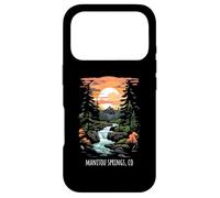 Manitou Springs CO USA Scenic Mountain Sunset Retro Style Case for iPhone 17 Pro
