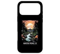 Manitou Springs CO USA Scenic Mountain Sunset Retro Style Case for iPhone 17 Pro Max