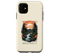 Manitou Springs Colorado USA Retro Scenic Mountain Design Case for iPhone 11
