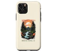 Manitou Springs Colorado USA Retro Scenic Mountain Design Case for iPhone 11 Pro