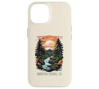 Manitou Springs Colorado USA Retro Scenic Mountain Design Case for iPhone 14