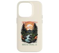 Manitou Springs Colorado USA Retro Scenic Mountain Design Case for iPhone 14 Pro