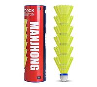 MANJHONG Shuttlecocks Badminton Nylon Shuttles - Great Balance & Flight