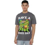 manji-devlin corporation TMNT Have A Slice Day Unisex T Shirt, Charcoal, XXXX-Large