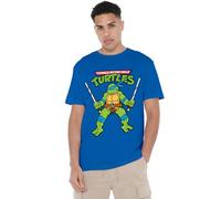 manji-devlin corporation TMNT Retro Leo Unisex T Shirt, Royal Blue, Large
