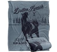 manji-devlin corporation Yellowstone Dutton Horse Ride Silky Touch Super Soft Throw Blanket 152 X 127 Cm