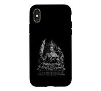 Manjushri Buddhist Wisdom Sword And Sutra Lotus Case for iPhone X/XS