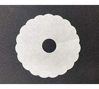 Mank GmbH Pilsdoilies Made of Absorbent Paper Plain in White, Drip Catcher, Foam Catcher, Diameter 90 mm with 20 mm Inner Hole, Pack of 1000