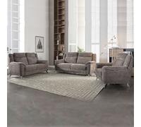 mankato fabric sofa suite in stone