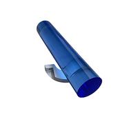 MaNKexiY 2 Piece Blue Acrylic Round Solid Rod Bar DIY Decor Accessories, 8mm Diameter 500mm Long