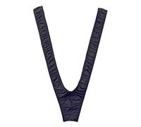 Mankini Borat Thong String for Men Funny UK Sexy Hot Swimming Thong Swimwear Underwear V-Strap Swimsuit Joke Secret Gift Birthday Christmas Xmas Fancy Dress Costume for Mens Black