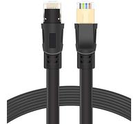 ManKn CAT8 Ethernet Cable 40Gbps 2000Mhz Gigabit SFTP Lan Network Internet Cables Flat RJ45 High Speed Patch Cord with Gold Plated Connector for Switch Router Modem Patch Panel PC