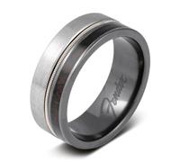 Manly Bands | Officially Licensed Fender Guitar Rings for Men | Authentic Fender Guitar Sting Ring | Guitar Player Gifts | Ring Sizes 5-17 | Mens Wedding Band, Metal, No Gemstone
