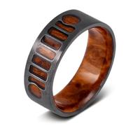 Manly Bands: Officially Licensed Jeep Rings - Men's Wedding Bands and Rings Made with Authentic Materials and Official Jeep Logo Engraving - Stylish Gifts for Men - Free Silicone Ring Included, 9.5