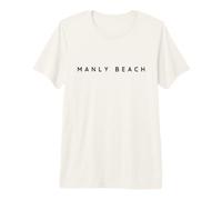 Manly Beach/Sydney Australia Beach/Modern Font Design Premium T-Shirt