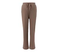 MaNMaNing Womens Maternity Trousers Seamless High Waist Straight Leg Loose Fit Casual Baggy Drawstring Pants with Pockets(Brown,XL)