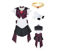 MANMICOS US size Anime Meiou Setsuna Cosplay Costume Halloween Sailor Pluto clothes suit (X-Large)