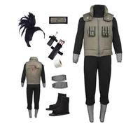 MANMICOS US size Anime Men's Shikamaru Cosplay Costumes Green vest Halloween suit (Medium)