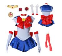MANMICOS US size Anime women Cosplay Costume girls Halloween skirt wig suit (Small)