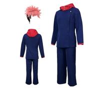 MANMICOS US size Comic Yuji Itadori Cosplay Costumes Men's jacket suit (2X-Small)