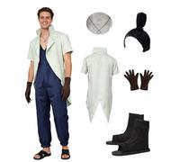 MANMICOS US size Men cosplay costumes Green Tailcoat jacket party outfit suit (3X-Large)