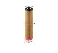 MANN C12178/1 Air Filter Insert 432mm Height Fits Mercedes-Benz E-Class S-Class