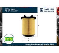 MANN C14130 Air Filter Fits VW Caddy 1.2 TSI 1.6 1.6 Bi-Fuel 2.0 Eco-Fuel