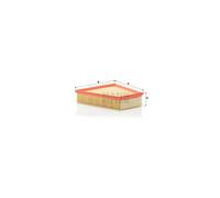 Air filter Filter Insert C 2295/2 MANN-FILTER for SEAT SKODA VW