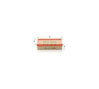 MANN-FILTER C 24 106 Air Filter - for Cars + Transporters