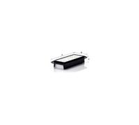 MANN-FILTER Air Filter C 2610 – Filter Insert, Fits Toyota/Daihatsu/Citroën/Peugeot