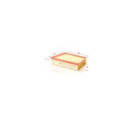 Air filter MANN-FILTER C 28 022 for RANGE ROVER EVOQUE (L538) 2.0 2011-2019