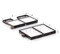 Cabin filter Vehicle interior, driver’s side Particulate Filter CU 21 001-2