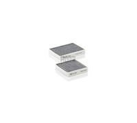 MANN-FILTER CUK 21 000-2 Cabin Air Filter - Pollen Filter with Activated Carbon - (set of 2) for Cars + Transporters