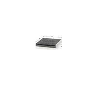 MANN CUK2545 Cabin Air Filter Service Fits Audi A2 1.4 1.6 FSI 1.2 TDI 1.4 TDI