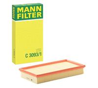 Mann Filter Air Filter Insert C 3093/1 - 46 x 155 x 300 mm - for VW/SEAT/SKODA
