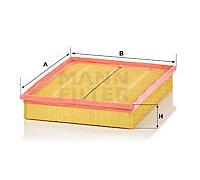 MANN-FILTER Air Filter Insert C 33 189 - Fits Opel, Fiat - 50×252×326 mm