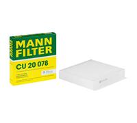 MANN-FILTER, CU 20 078 Cabin Air Filter | For cars, dust and pollen filtration, improved air quality, protection of the interior air, genuine OE technology