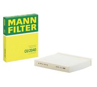 Cabin filter behind the glove compartment Particulate Filter CU 2040 MANN-FILTER