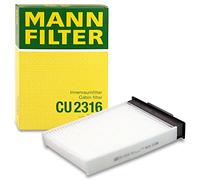 MANN-FILTER CU 2316 Cabin Air Filter - for Cars + Transporters | For cars, dust and pollen filtration, improved air quality, protection of interior air, genuine OE technology